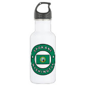 Spokane Washington Edelstahlflasche (Vorderseite)