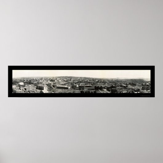 Spokane Washington Foto 1908 Poster (Vorne)