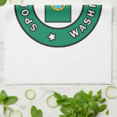 Spokane Washington Geschirrtuch (Gefaltet)