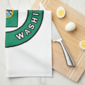 Spokane Washington Geschirrtuch (Viertel Falte)