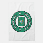 Spokane Washington Geschirrtuch (Vertikal)