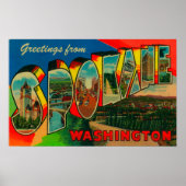 Spokane, Washington - Große Briefmarken 2 Poster (Vorne)