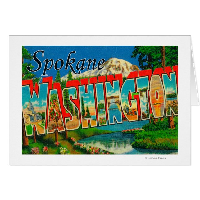 Spokane, Washington - Große Briefmarkenszenen (Vorderseite (Horizontal))