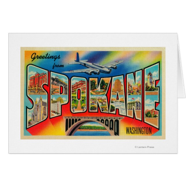Spokane, Washington - Große Briefmarkenszenen 3 (Vorderseite (Horizontal))