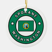 Spokane Washington Keramik Ornament (Vorne)