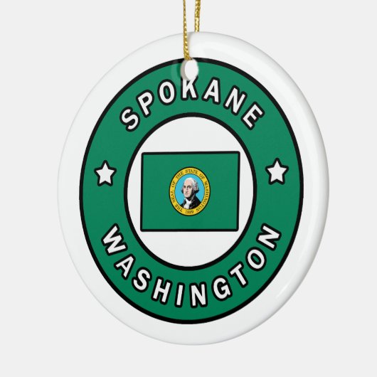 Spokane Washington Keramik Ornament (Links)