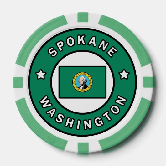 Spokane Washington Pokerchips (Vorderseite)