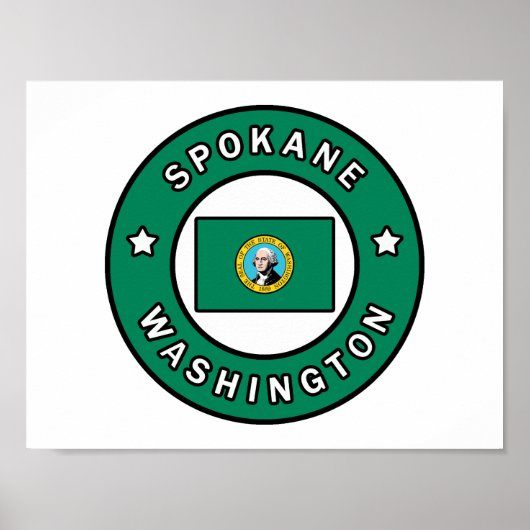 Spokane Washington Poster (Vorne)