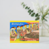 Spokane Washington Postkarte (Stehend Vorderseite)
