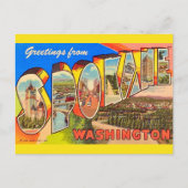 Spokane Washington Postkarte (Vorderseite)