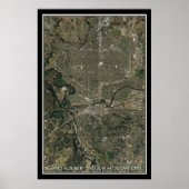 Spokane Washington Satellite Poster Map (Vorne)