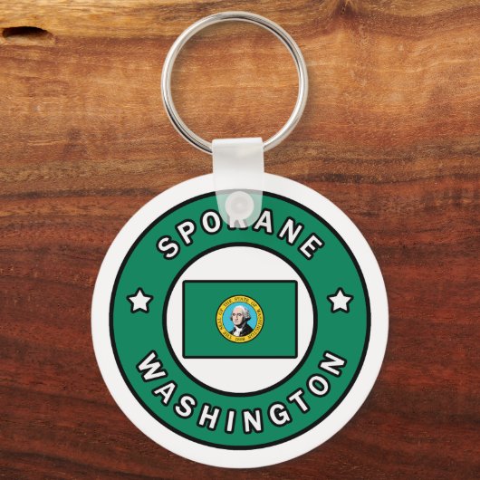Spokane Washington Schlüsselanhänger (Vorderseite)