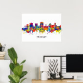 Spokane Washington Skyline Poster (Heimbüro)