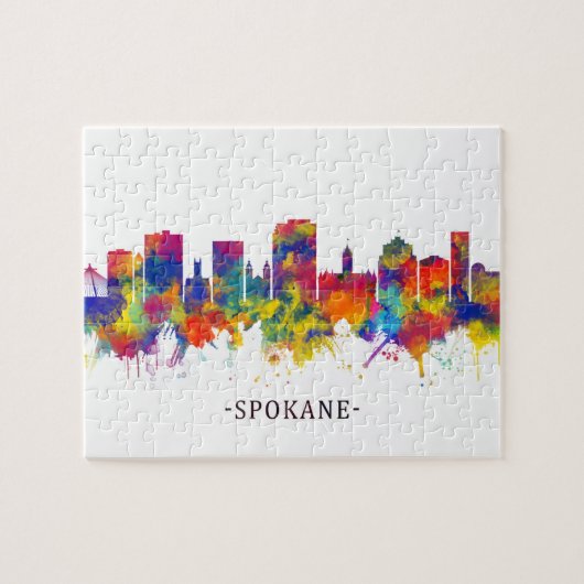 Spokane Washington Skyline Puzzle (Horizontal)