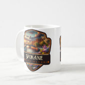 Spokane, Washington| Vintag Kaffeetasse (Vorderseite Links)