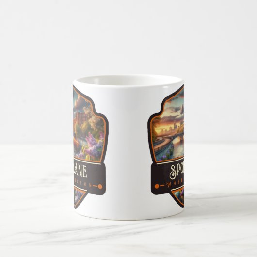 Spokane, Washington| Vintag Kaffeetasse (Mittel)