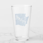 Spokane Washington Wood Grain Glas (Rückseite)