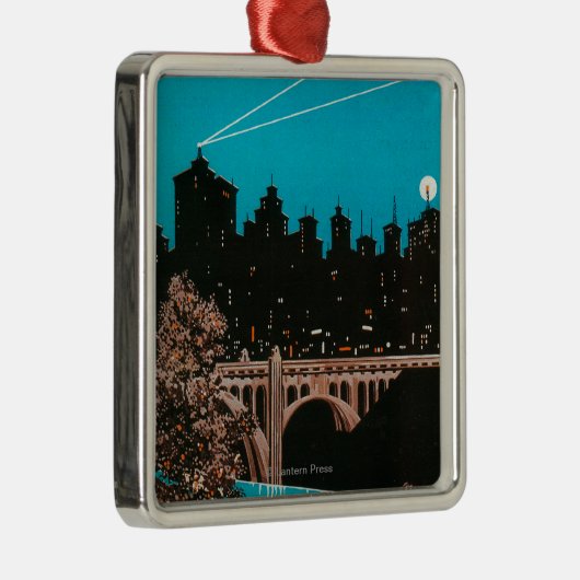 Spokane-Werbungs-Plakat #1Spokane, WA Ornament Aus Metall (Rechts)