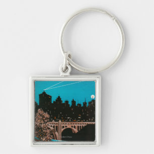 Spokane-Werbungs-Plakat #1Spokane, WA Schlüsselanhänger