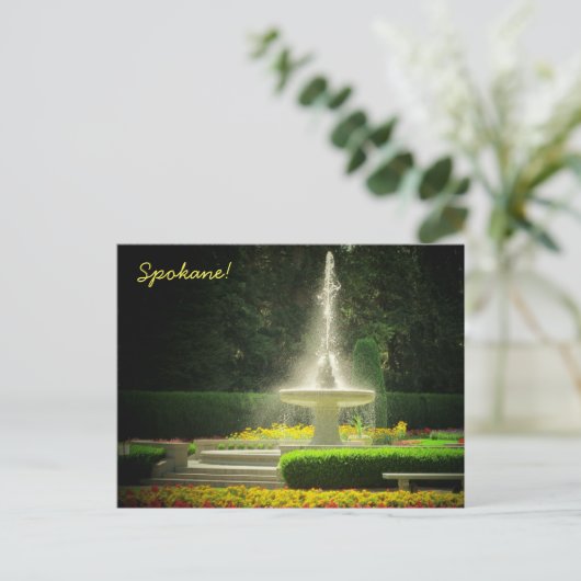 Spokane's Duncan Gardens in Manito Park Postkarte (Stehend Vorderseite)