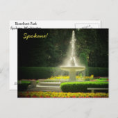 Spokane's Duncan Gardens in Manito Park Postkarte (Vorne/Hinten)