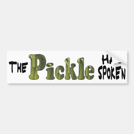Spoken Pickle Autoaufkleber (Vorne)