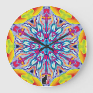 Spokes Kaleidoscope Große Wanduhr