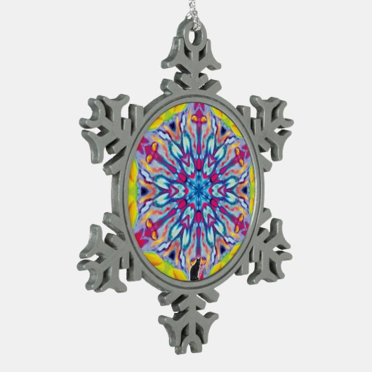 Spokes Kaleidoskop Snowflake Ornament (Links)