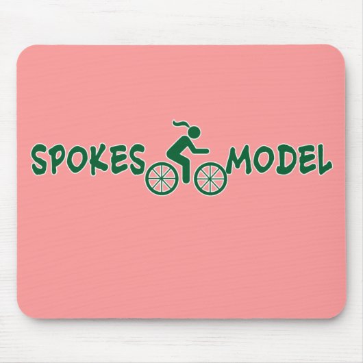 SPOKESMODEL Punny Damen-Radfahren Mousepad (Vorne)