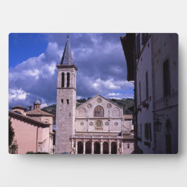 Spoleto Umbria Italien Fotoplatte