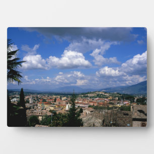 Spoleto Umbria Italien Fotoplatte