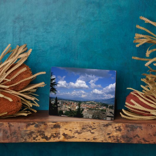 Spoleto Umbria Italien Fotoplatte (Seite)