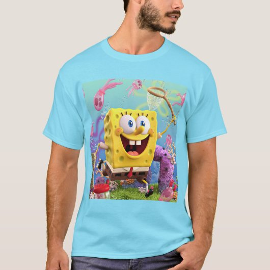 Spongbob Cyan T - Shirt (Vorderseite)