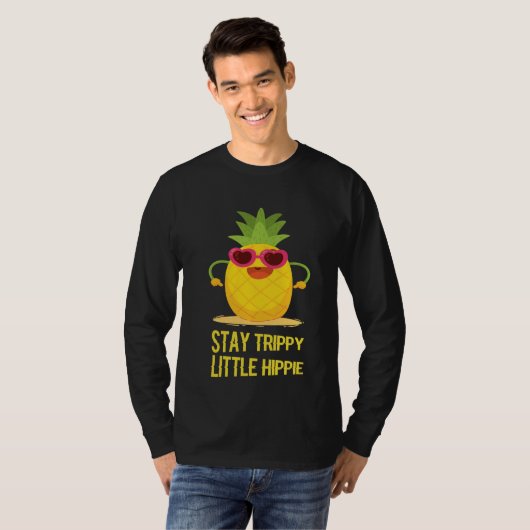 SpongeBob SquarePants Bleibe Trippy Little Hippie  T-Shirt (Vorne ganz)