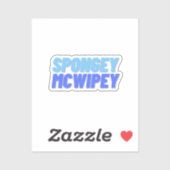 Spongey McWipey Aufkleber (Blatt)