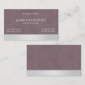 Sponser Burgund & Silver Visitenkarte (Vorne/Hinten)