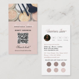 Sponsor Esthetician Social Media Loyalty Card Visitenkarte