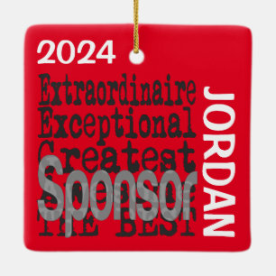 Sponsor Extraordinaire CUSTOM Keramikornament