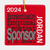Sponsor Extraordinaire CUSTOM Keramikornament (Vorderseite)