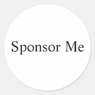 Sponsor Runder Aufkleber