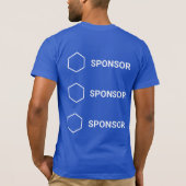 Sponsored Event-T - Shirt (bis zu 3 Sponsorlogos) (Rückseite)