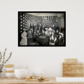 Sponsoren-Foto der Marineakademie 1908 Poster (Küche)