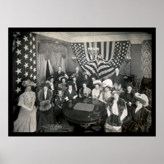 Sponsoren-Foto der Marineakademie 1908 Poster (Vorne)