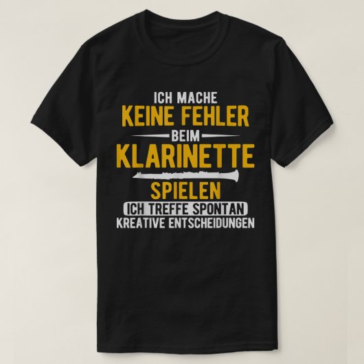 Spontan Creative Decision Music Clarinet 2881 T-Shirt (Design vorne)