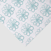 Spontane Blume - Light Blue Green Seidenpapier (Ausschnitt)