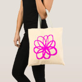 Spontane Blume - Magenta Tragetasche (Vorderseite (Produkt))