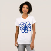 Spontane Blume - Navy Blue T-Shirt (Vorne ganz)
