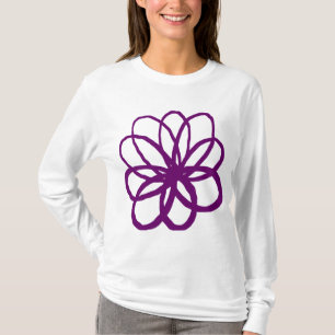 Spontane Blume - Pflaume T-Shirt