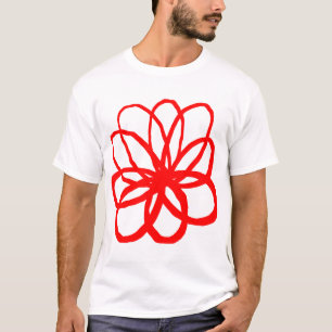 Spontane Blume - Rot T-Shirt