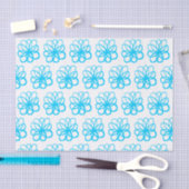 Spontane Blume - Sky Blue Seidenpapier (Handwerk)